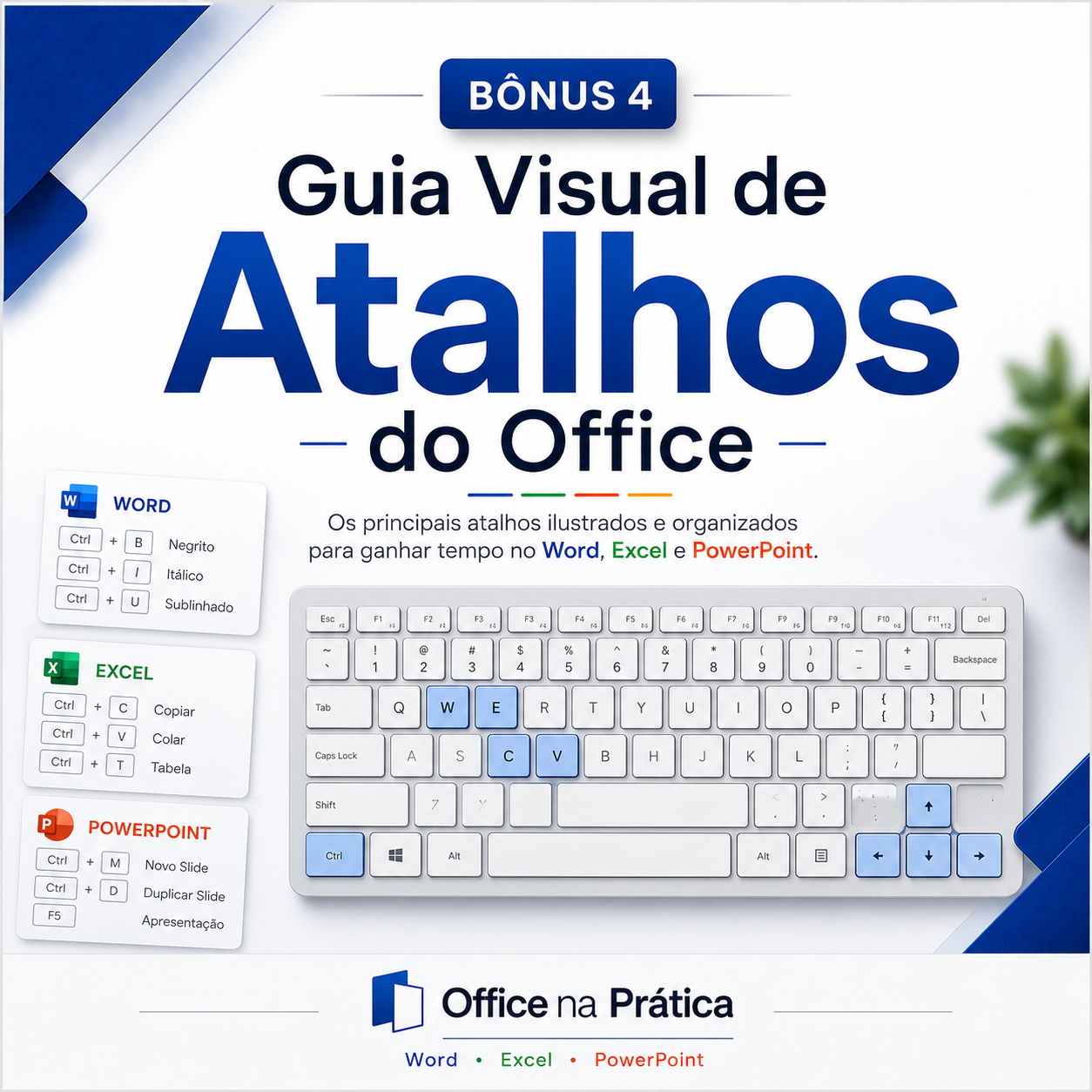 Guia Visual de Atalhos do Office